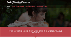 Desktop Screenshot of leahrobinsonflute.com